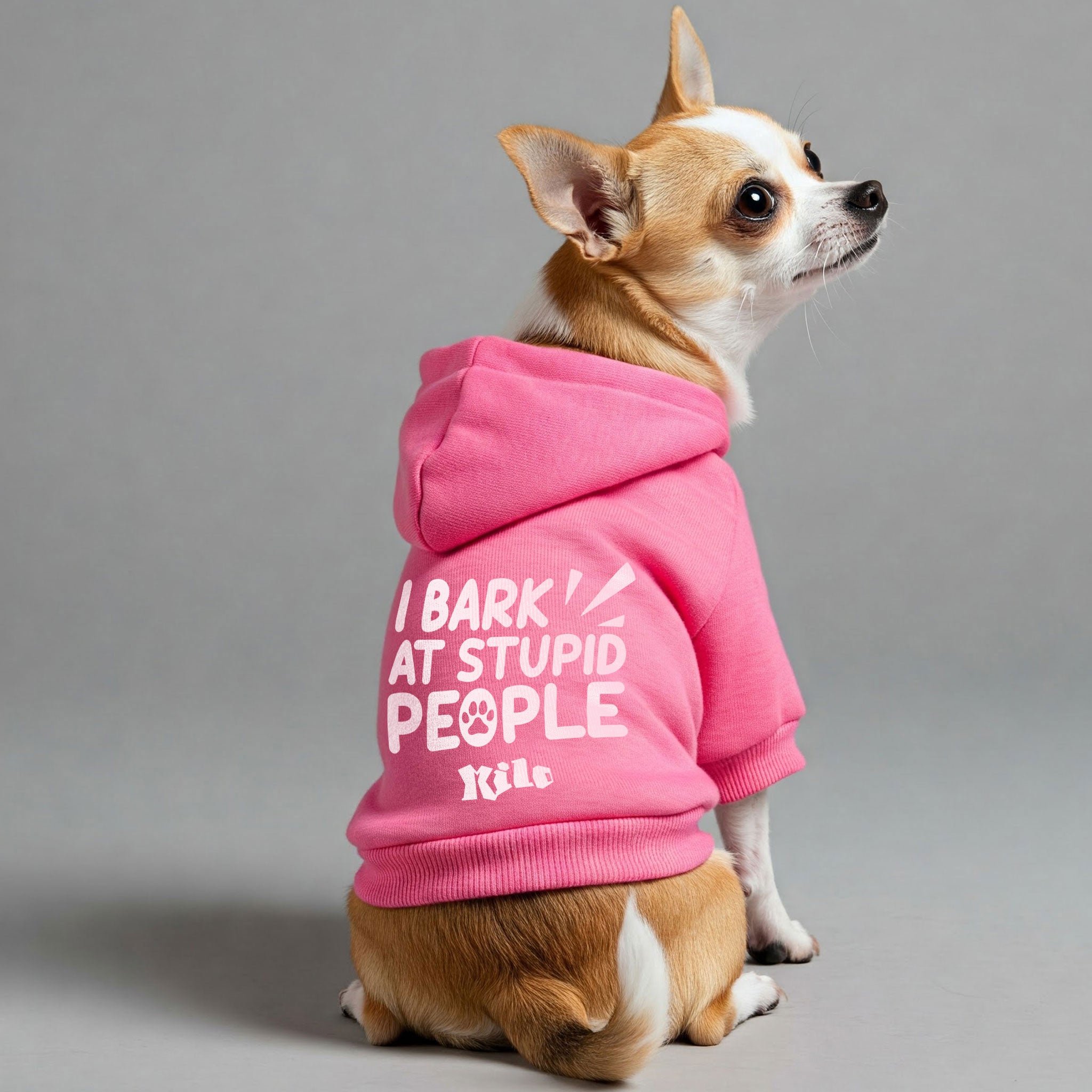 I Bark at Stupid People - personalized hoodie with your dog name – dog hoodie – dog clothes