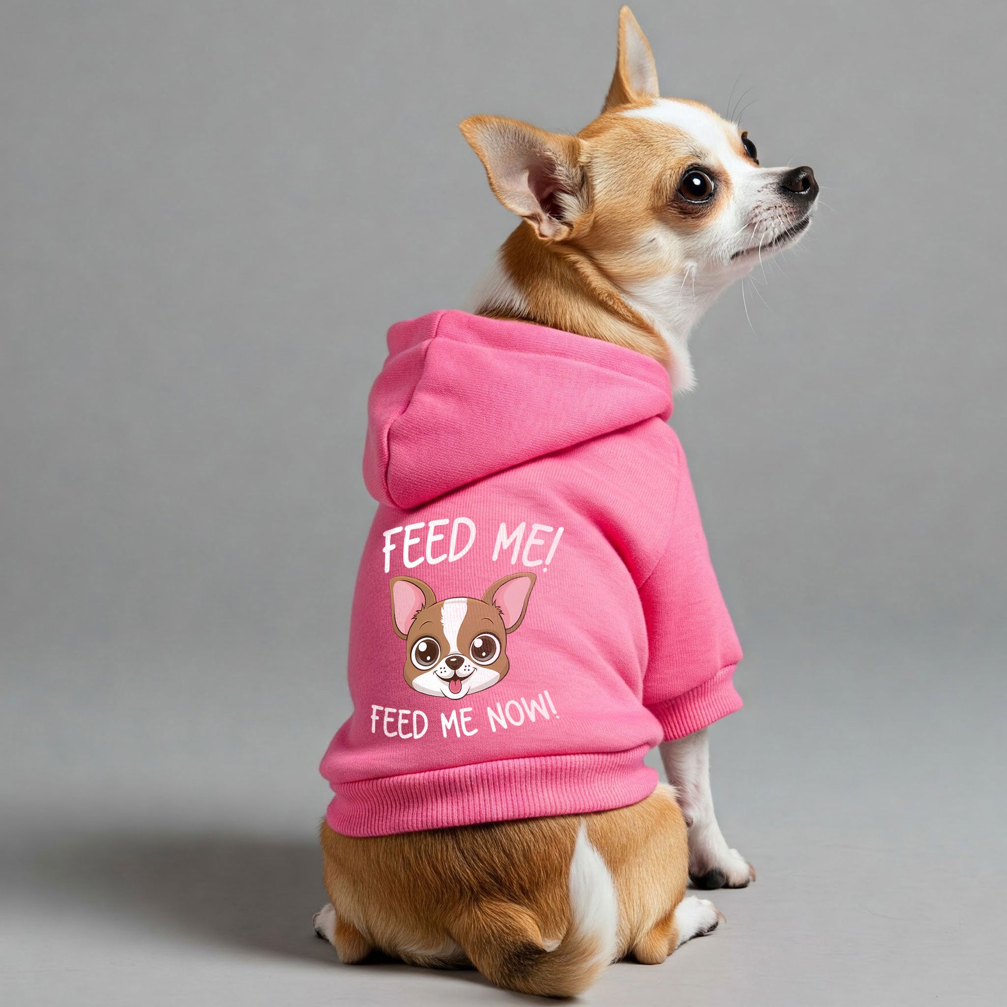 Feed Me!,Feed Me Now! - Chihuahua Dog Hoodie