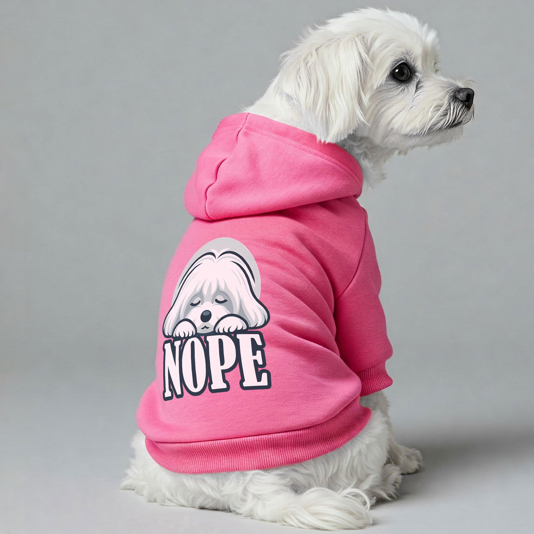 NOPE  - Maltese Dog Hoodie