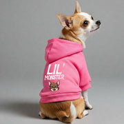 Chihuahua wearing a 'Lil Monster' hoodie
