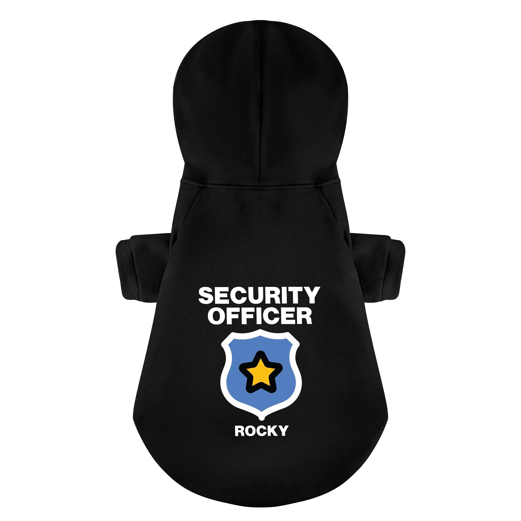Personalized Security Officer hoodie fordogs