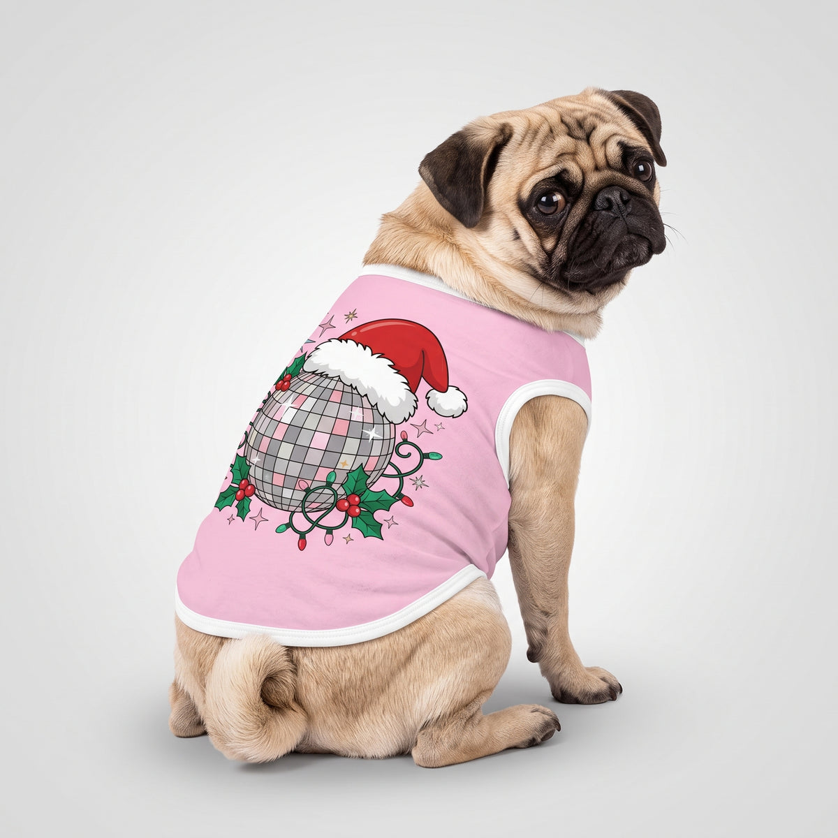 Christmas Disco Ball Small Dog Shirt