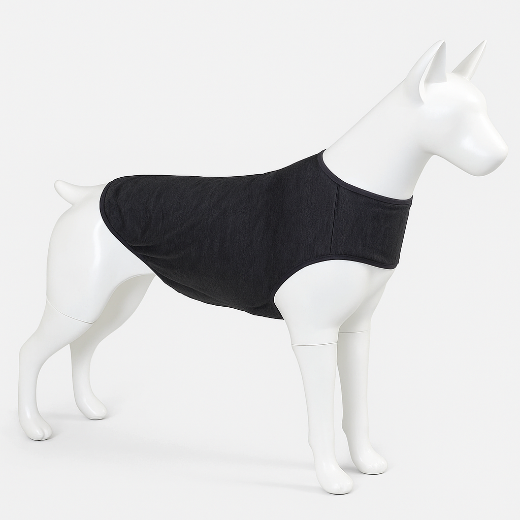 Puppy wearing dog anxiety vest