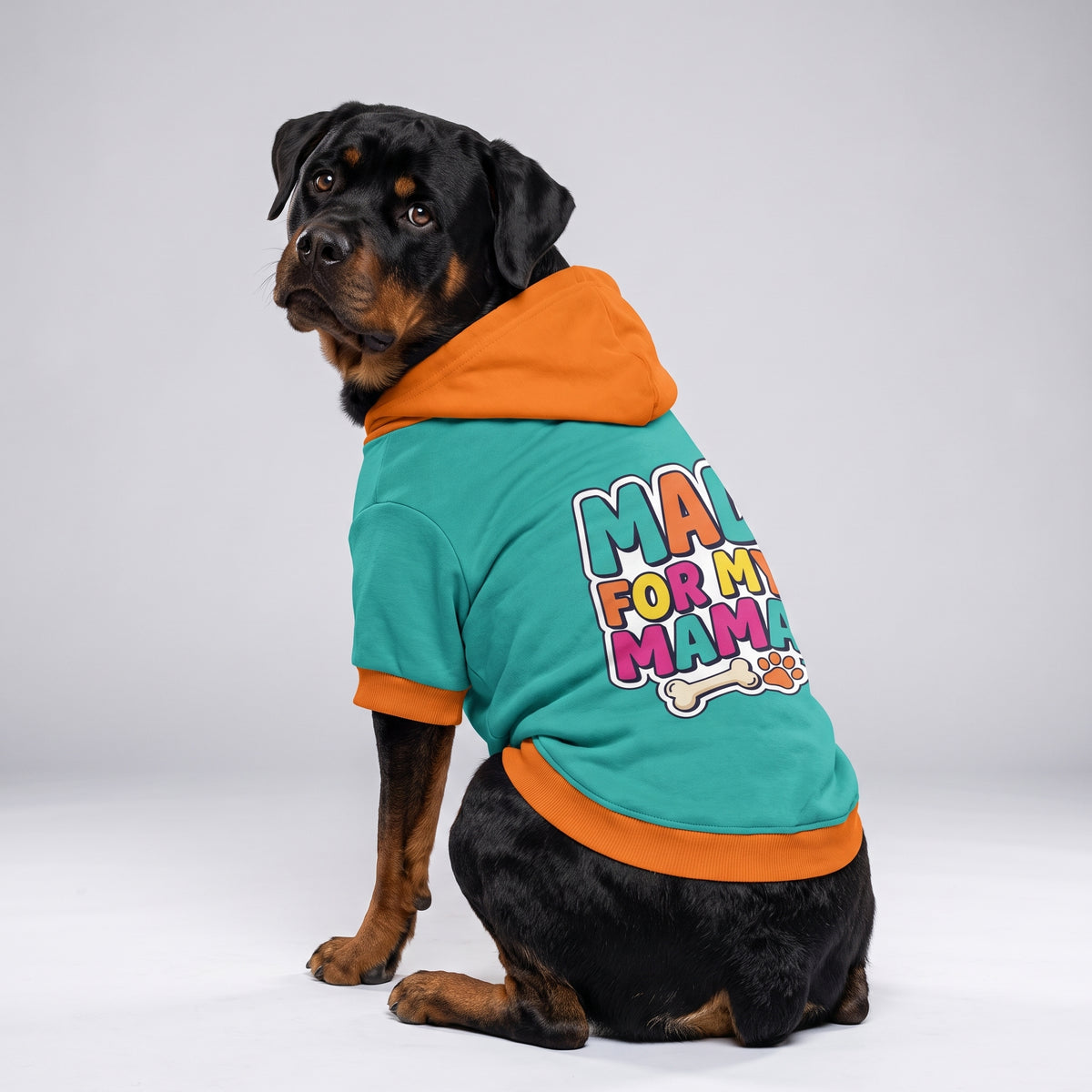 Mad for My Mama Matching Dog Hoodie for Small and Big Dogs