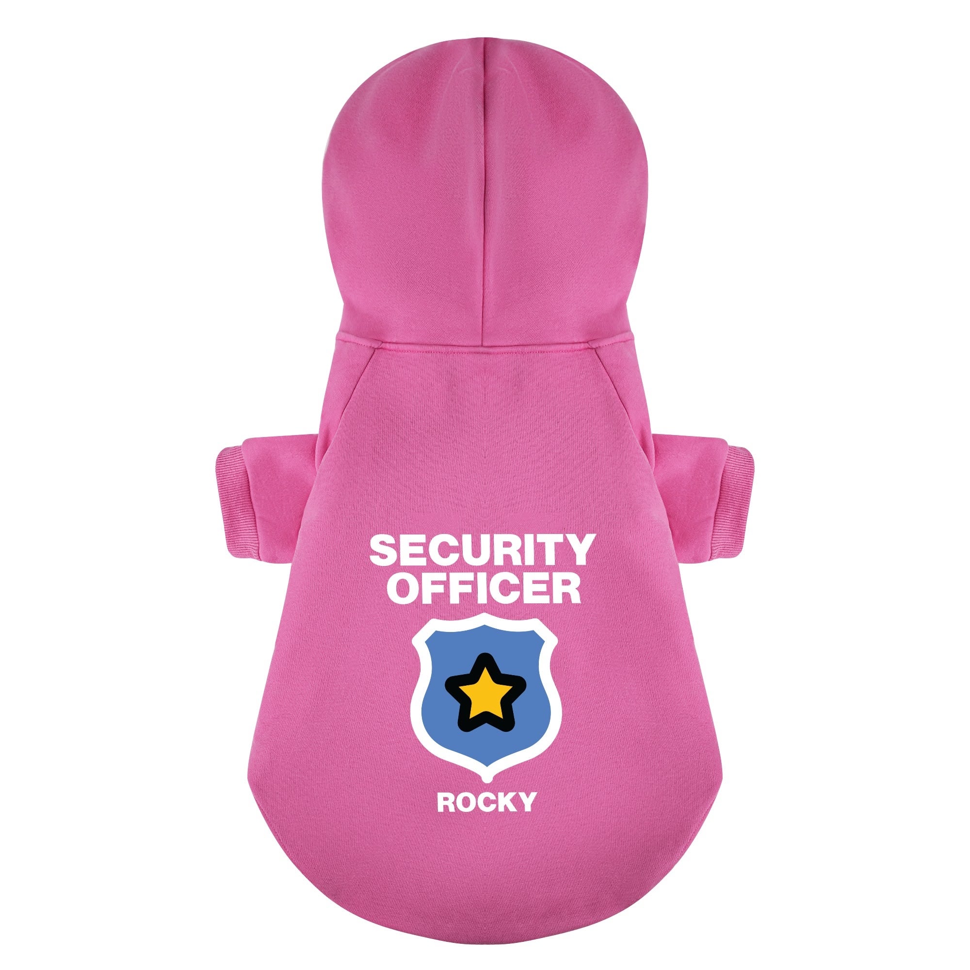 Security Officer custom hoodie for dogs