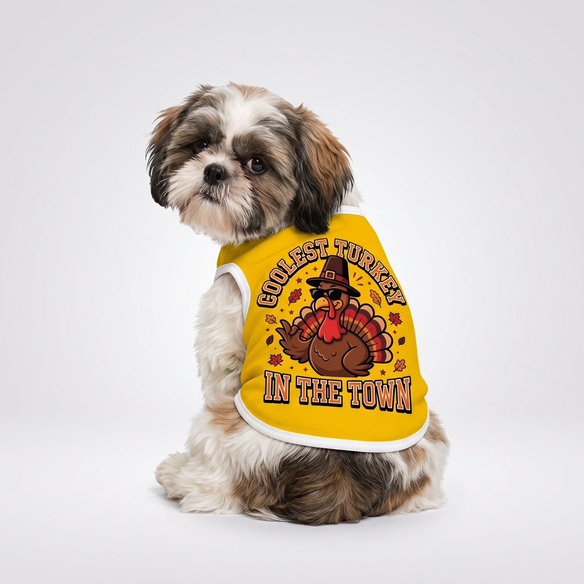 Coolest Turkey in the Town Small Dog Shirt