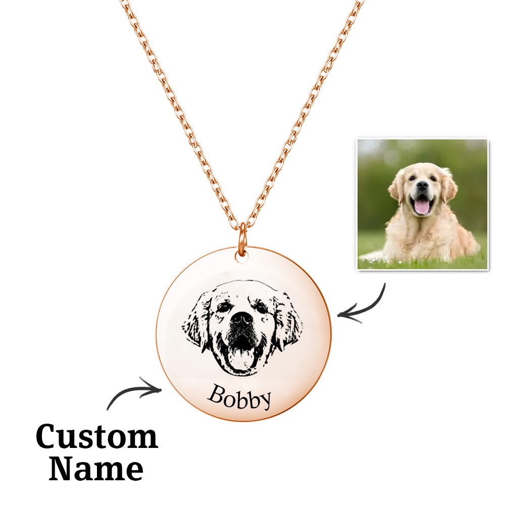 Personalized Dog Photo Necklace
