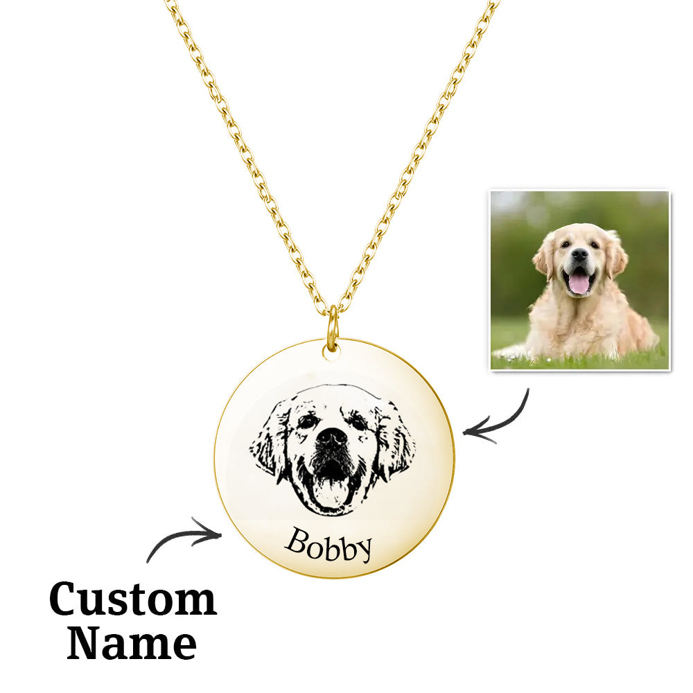 Personalized Dog Photo Necklace