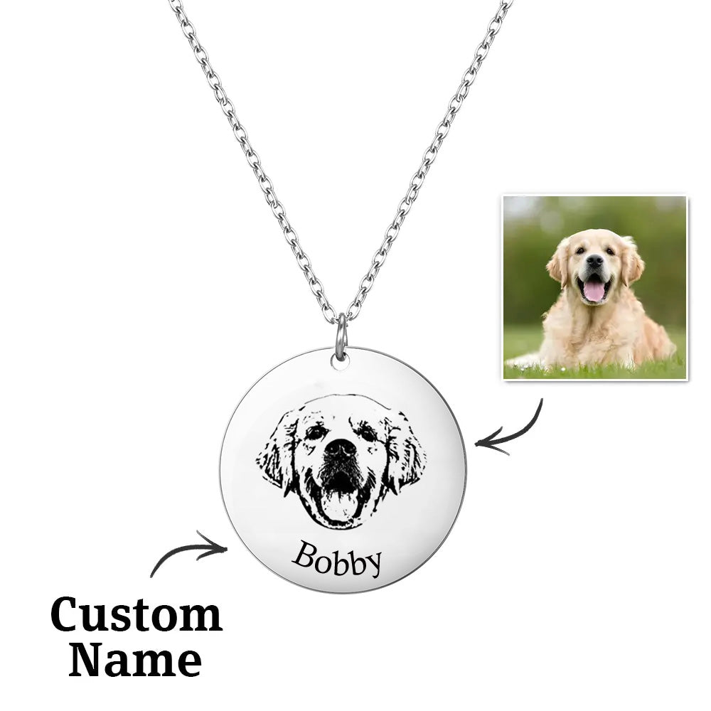 Personalized Dog Photo Necklace