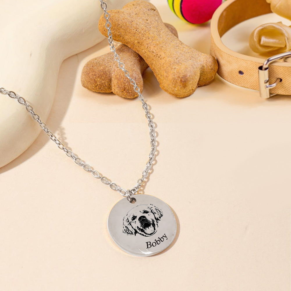 Personalized Dog Photo Necklace