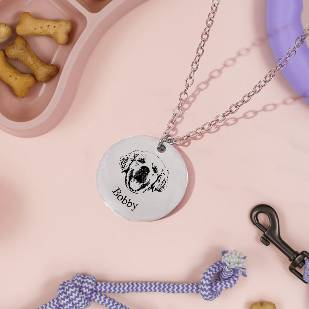 Personalized Dog Photo Necklace