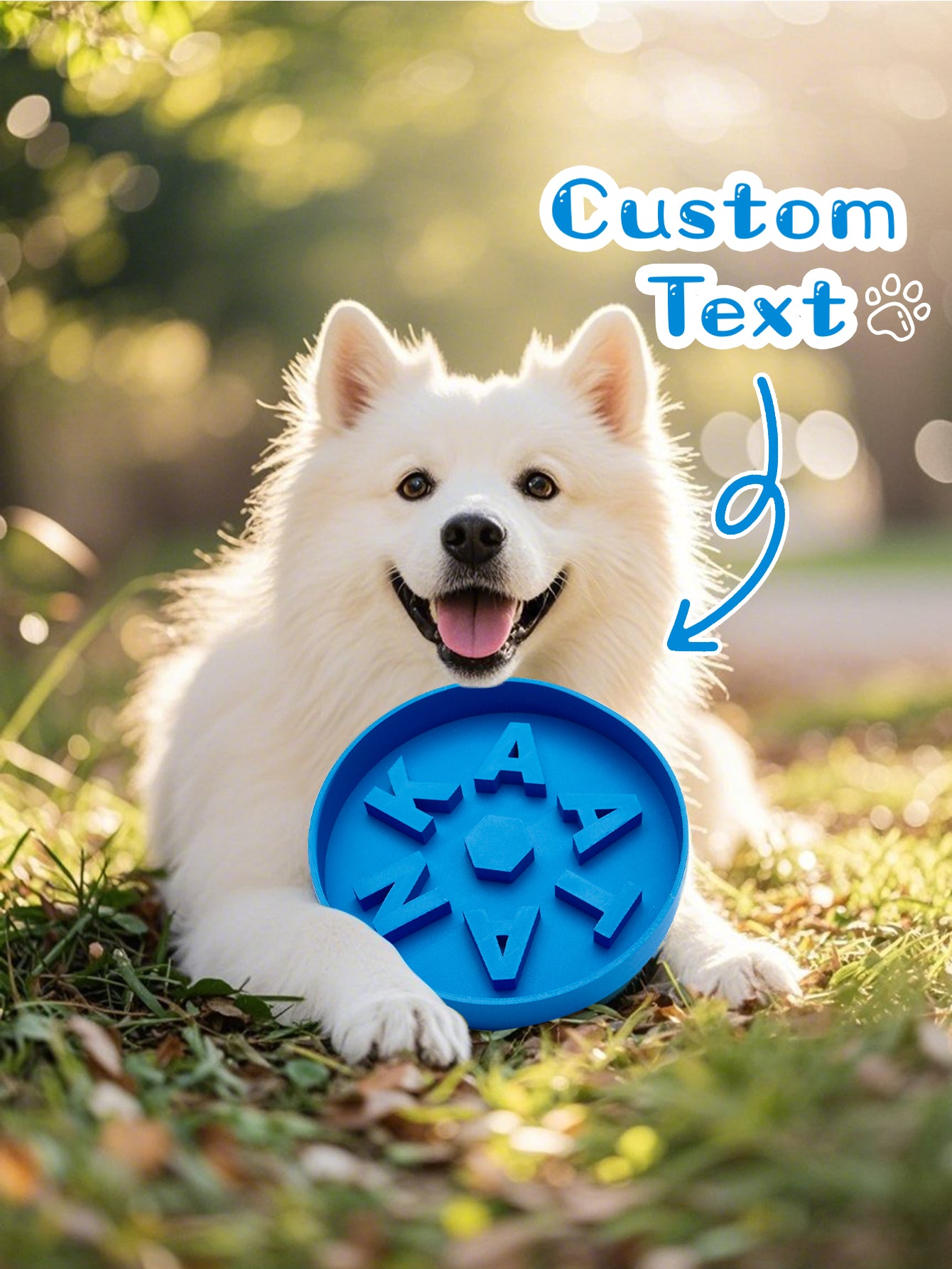 Personalized Slow Feeder Dog Bowl