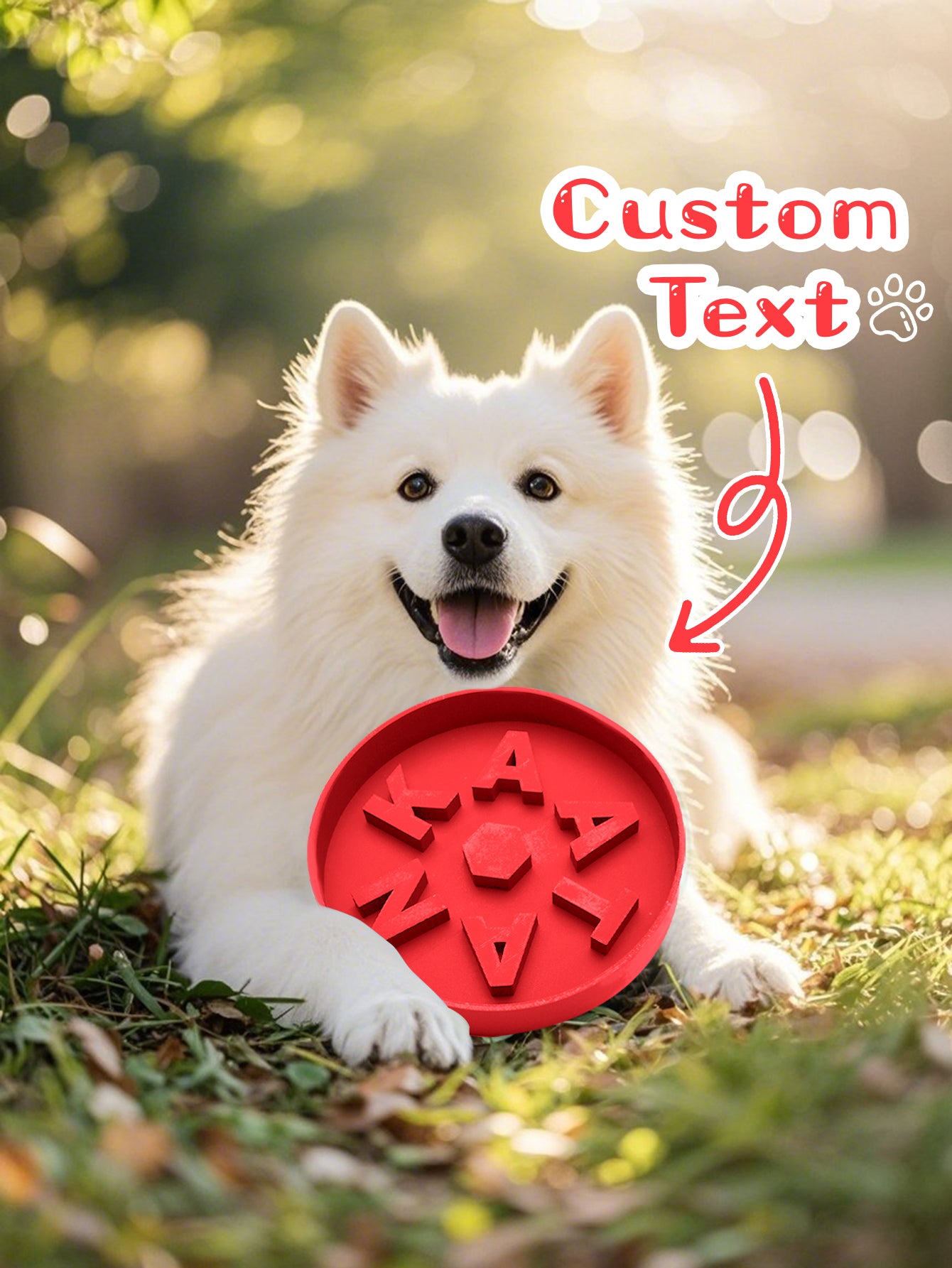 Personalized Slow Feeder Dog Bowl
