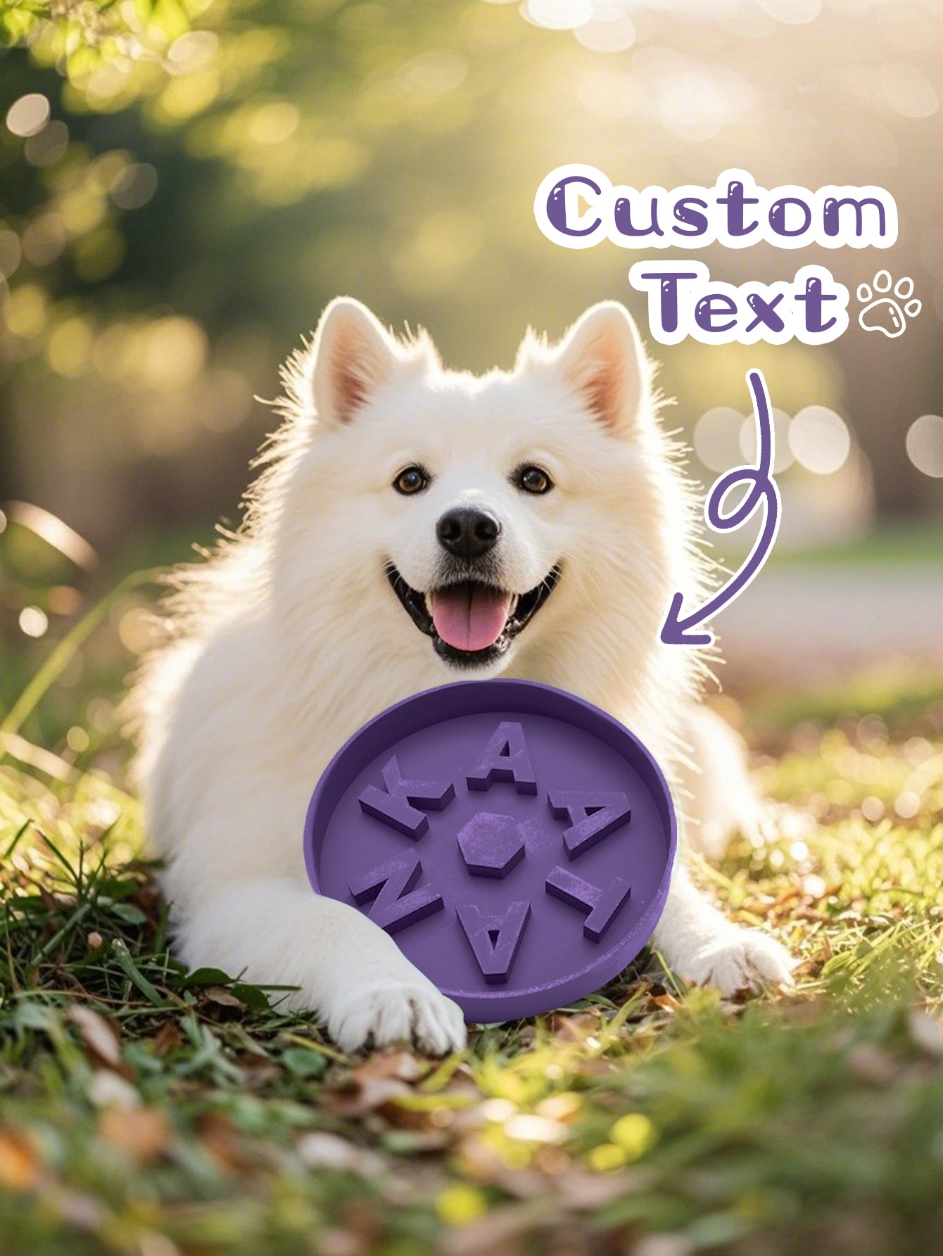 Personalized Slow Feeder Dog Bowl
