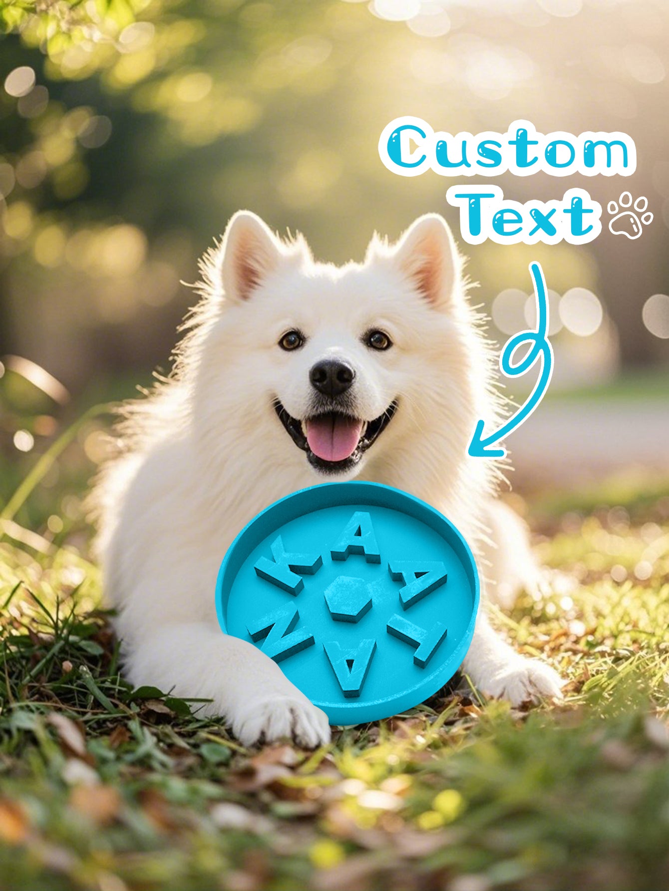 Personalized Slow Feeder Dog Bowl