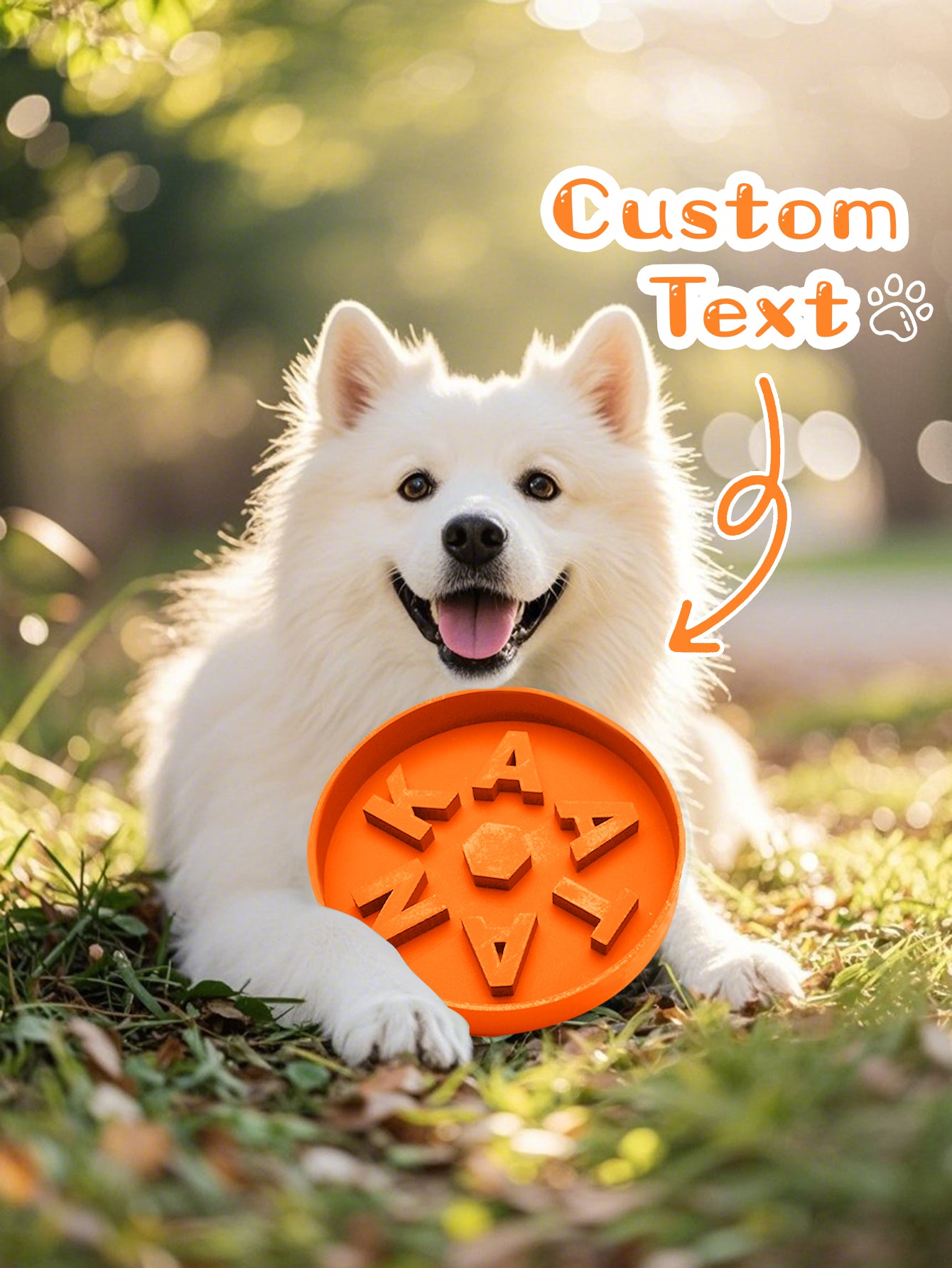 Personalized Slow Feeder Dog Bowl