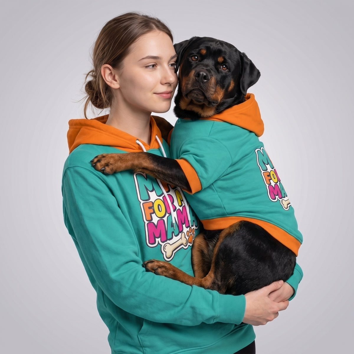 Mad for My Mama Matching Human Hoodie for Dog Owners