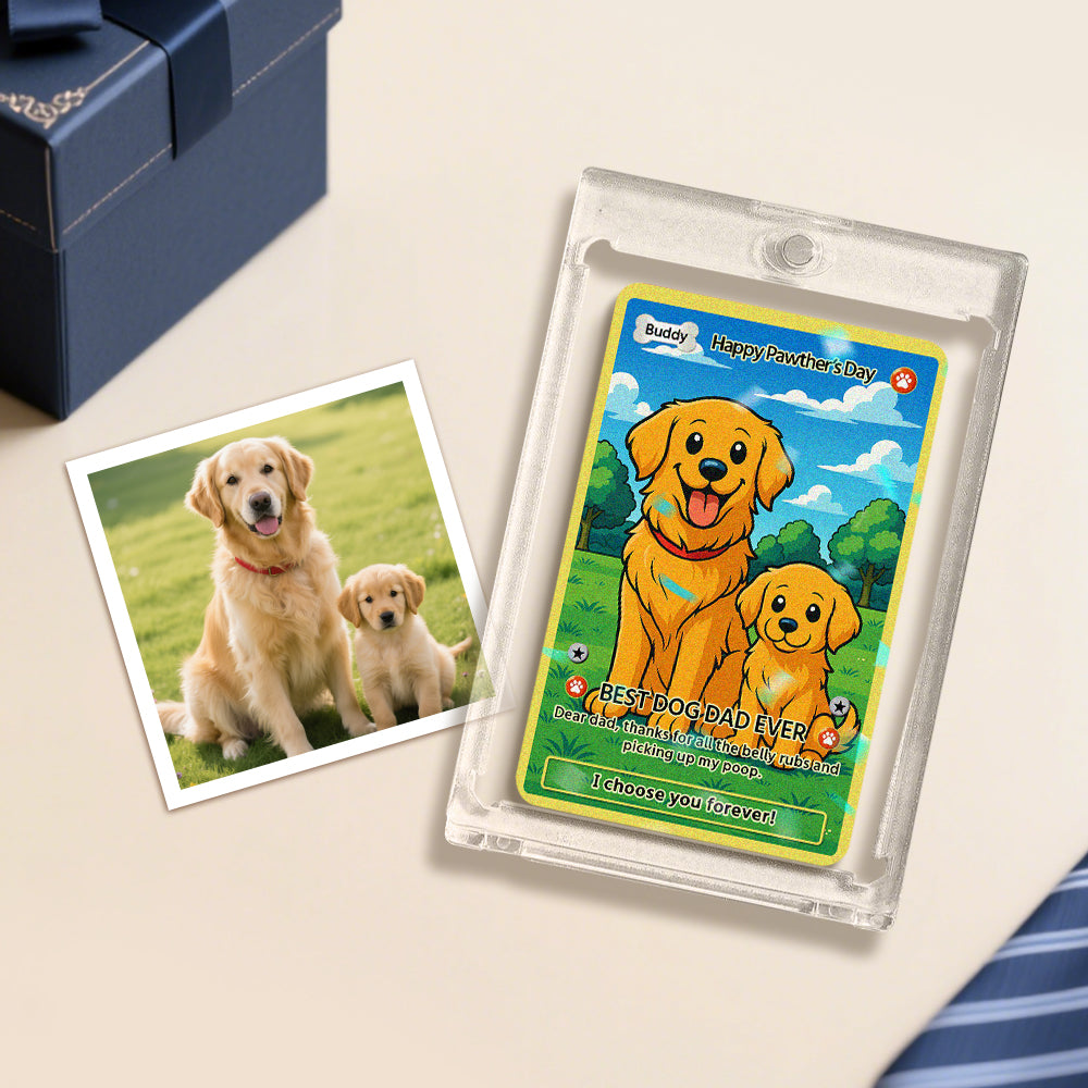Custom Dog Poke-Style Game Card