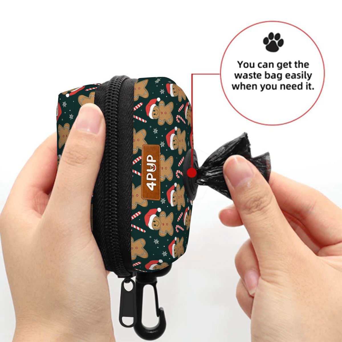 Bruna - Dog Poop Bag Holder  | Leash Attachment