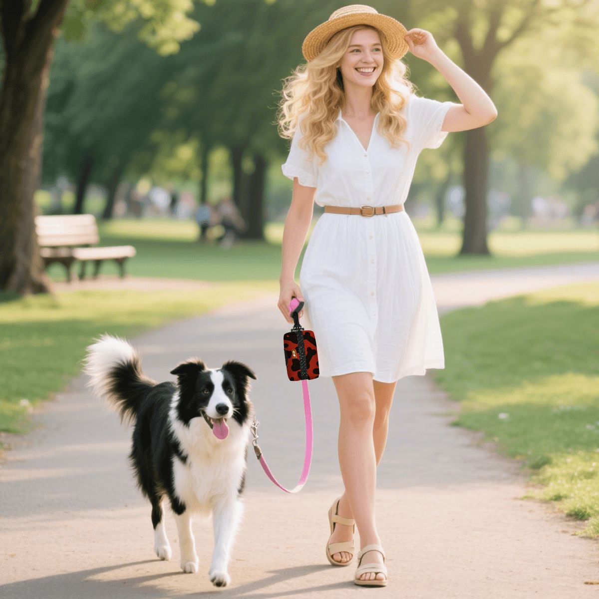 Daisy - Dog Poop Bag Holder  | Leash Attachment