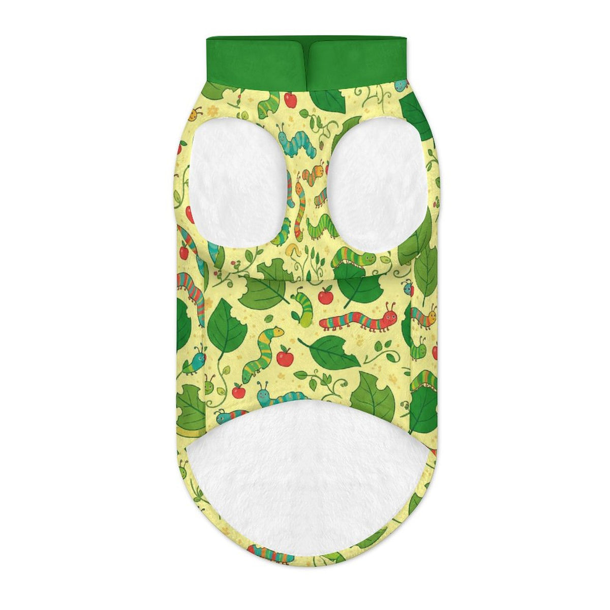 Cute Caterpillar Big Dog Fleece Vest