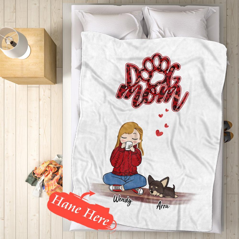 Personalized  Dog Photo Collage Blanket – Custom Flannel Throw Gift