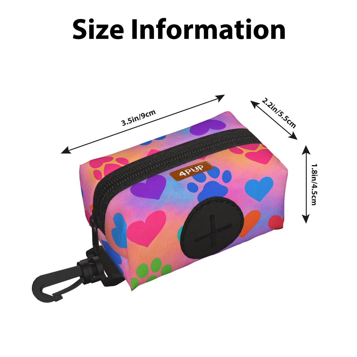 Rosy - Dog Poop Bag Holder  | Leash Attachment