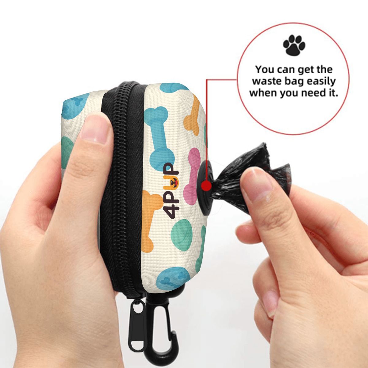 Luke - Dog Poop Bag Holder  | Leash Attachment