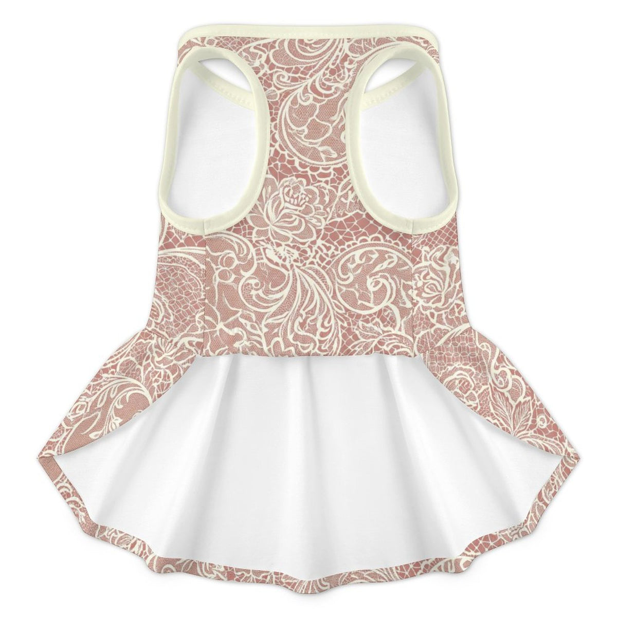 Vintage Floral Lace Small Dog Ruffle Dog Dress