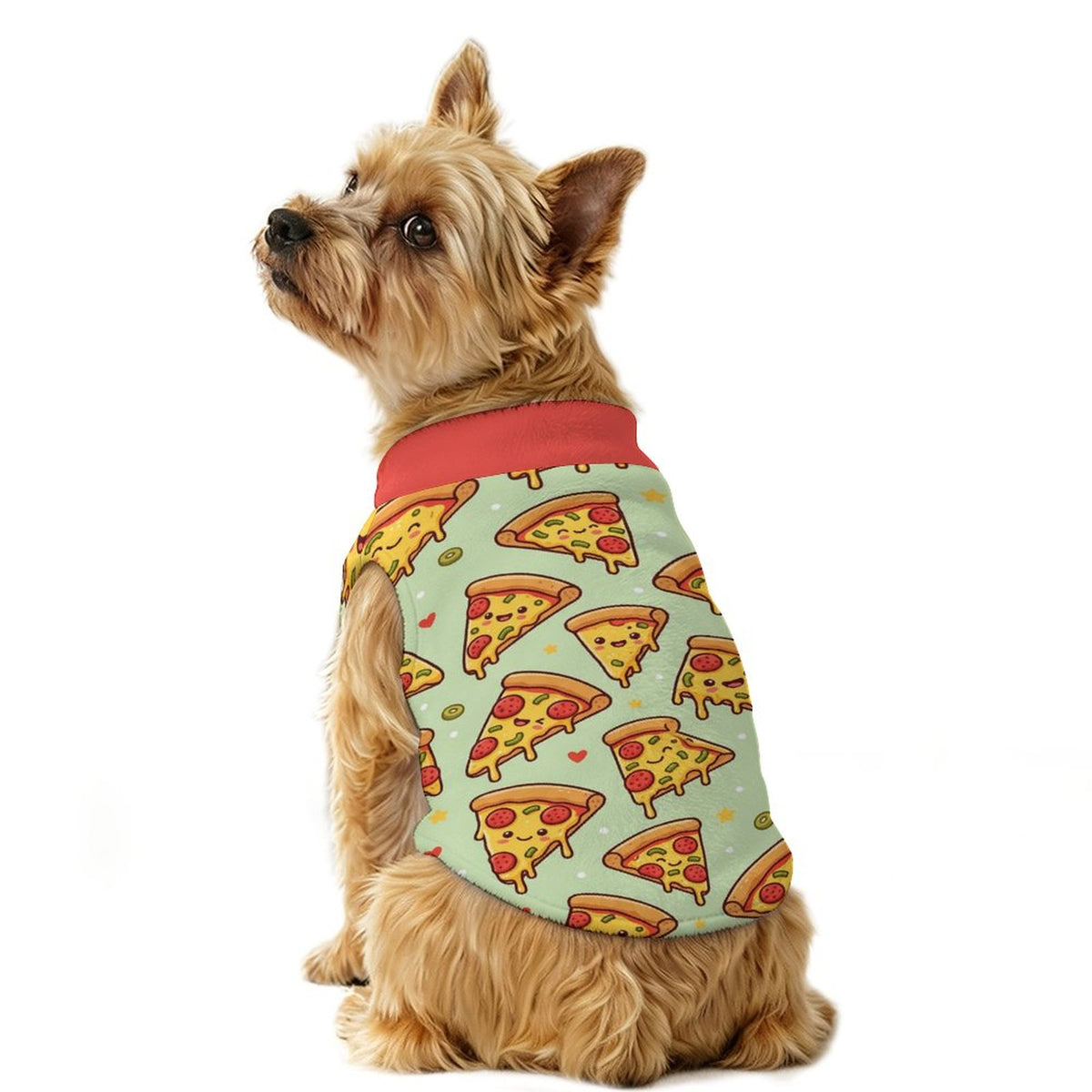 Pepperoni Pizza Small Dog Fleece Vest