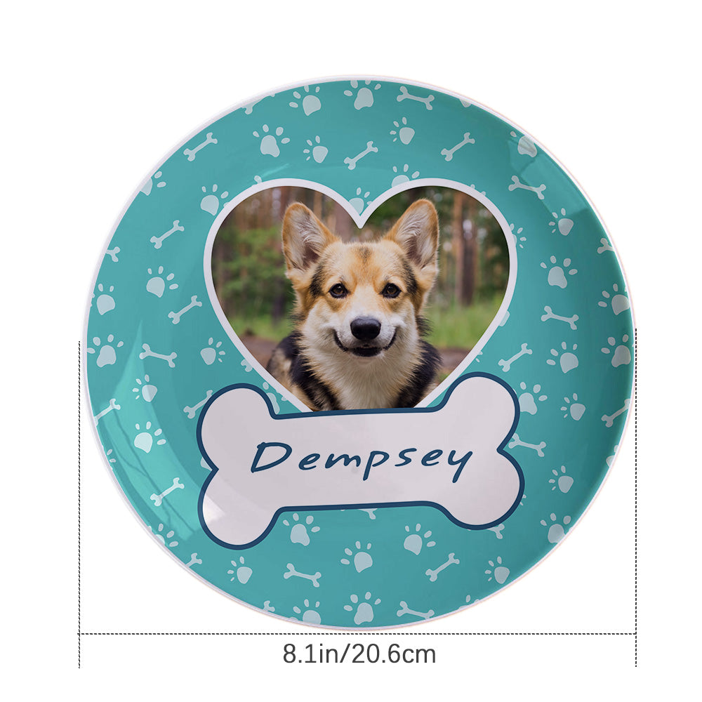 Personalized Ceramic Plate – Unique Dog Lover Gift