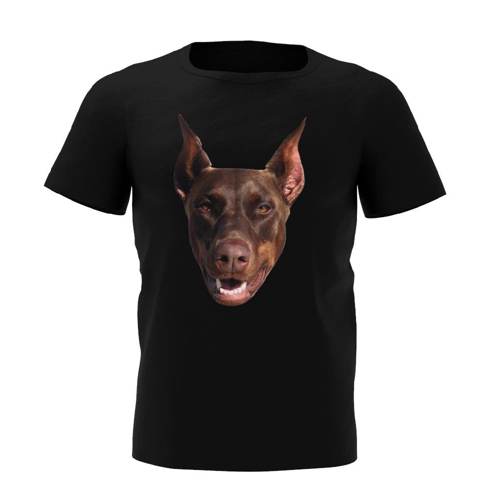 Custom Dog face Short-Sleeve T-Shirt – Personalized Summer Essential