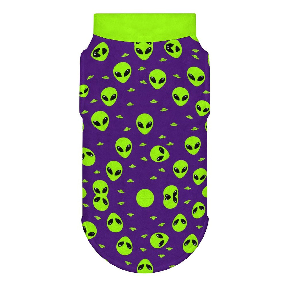 Neon Alien Small Dog Fleece Vest
