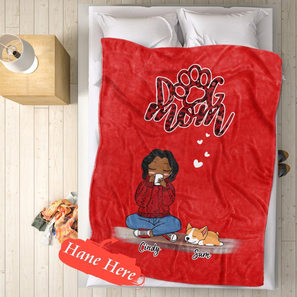 Personalized  Dog Photo Collage Blanket – Custom Flannel Throw Gift