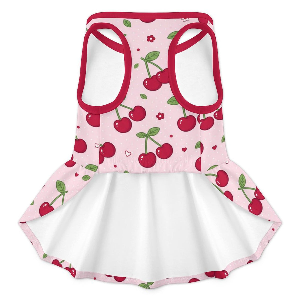 Sweet Cherry Small Dog Ruffle Dog Dress