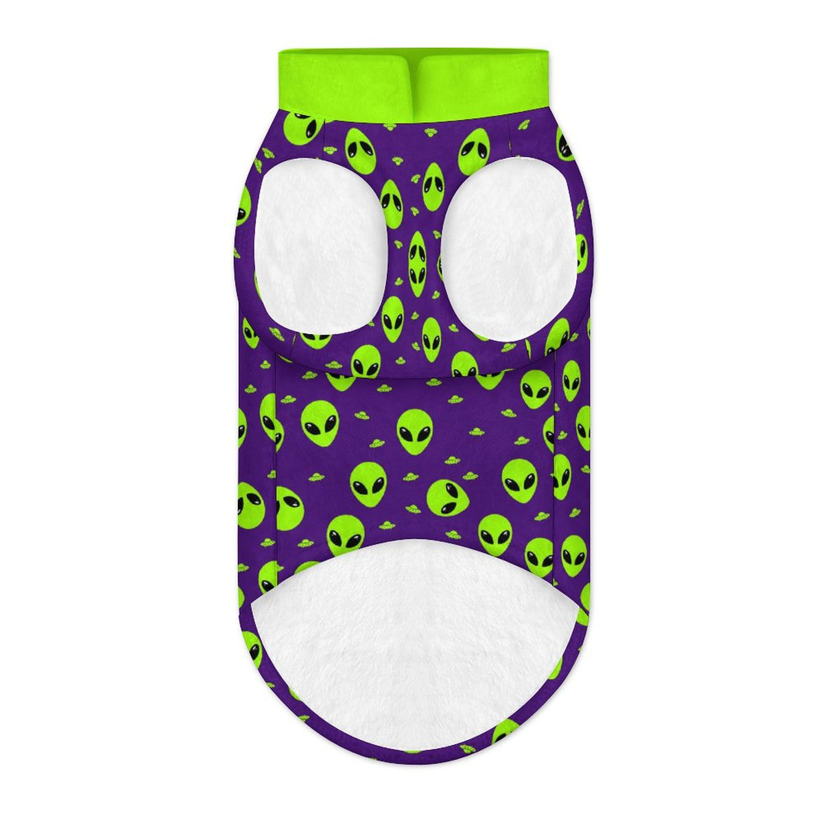 Neon Alien Big Dog Fleece Vest