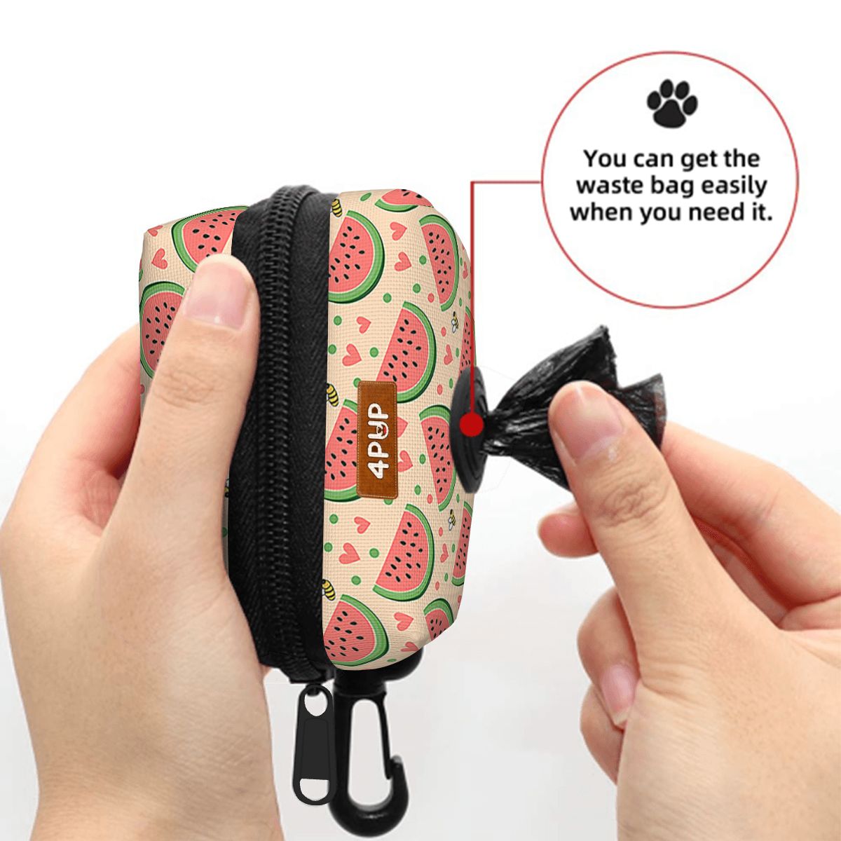 Coco  - Dog Poop Bag Holder  | Leash Attachment