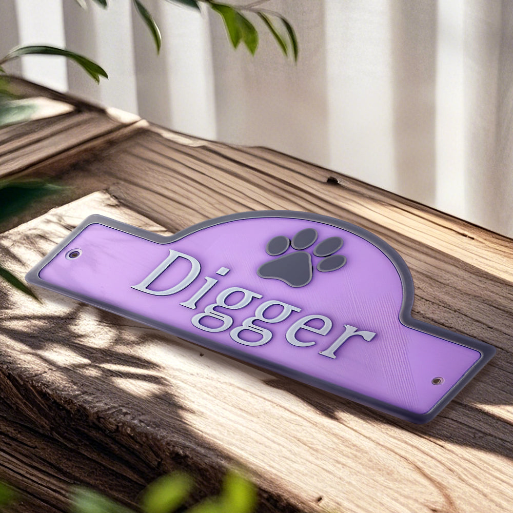 Personalized 3D Dog & Cat Door Sign – Custom Pet Name Plaque