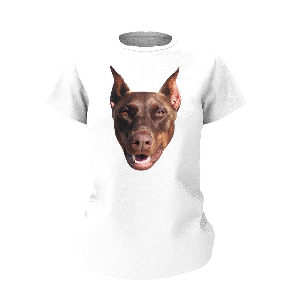 Custom Dog face Short-Sleeve T-Shirt – Personalized Summer Essential