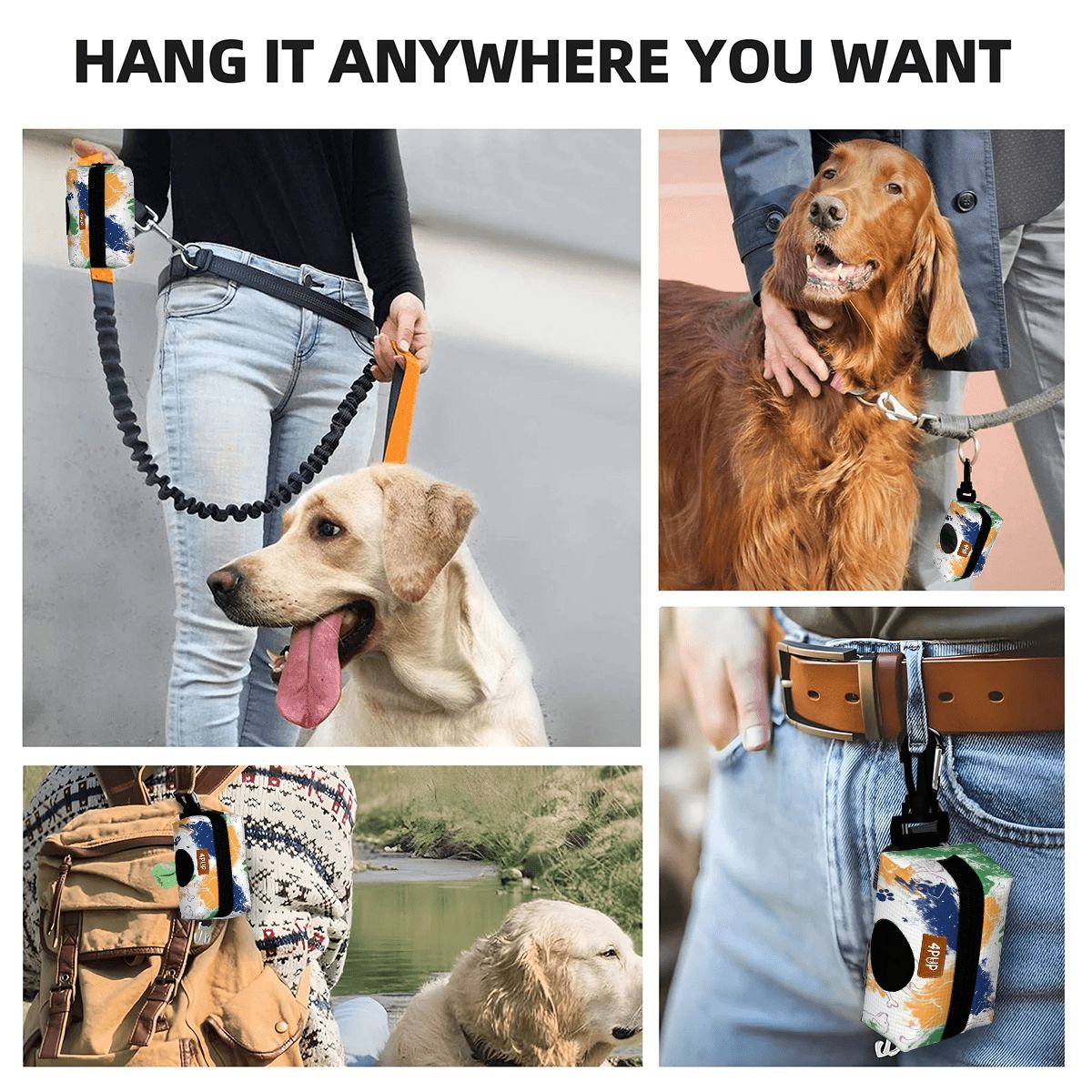 Oliver  - Dog Poop Bag Holder  | Leash Attachment