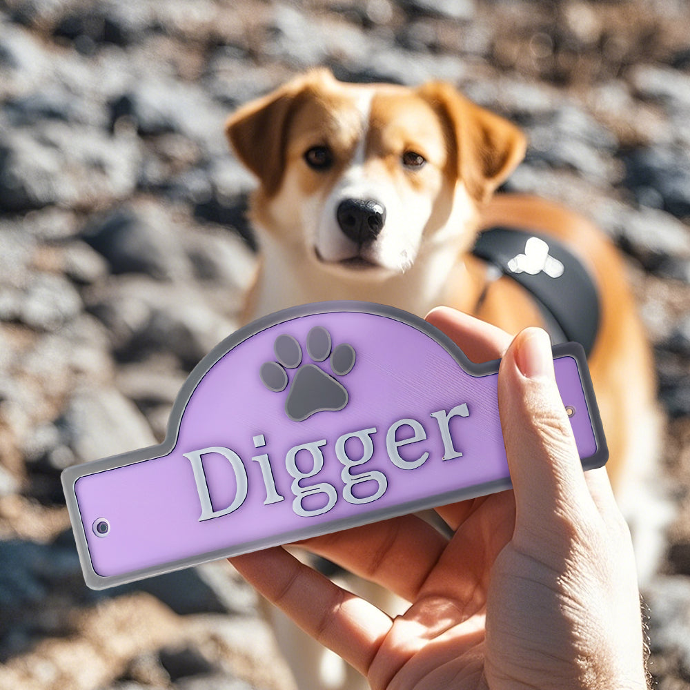 Personalized 3D Dog & Cat Door Sign – Custom Pet Name Plaque