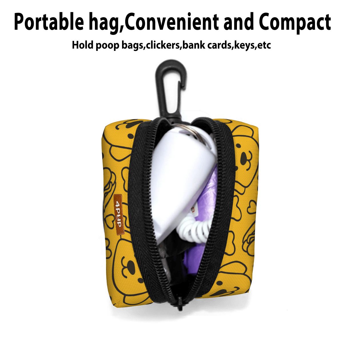 Milo - Dog Poop Bag Holder  | Leash Attachment