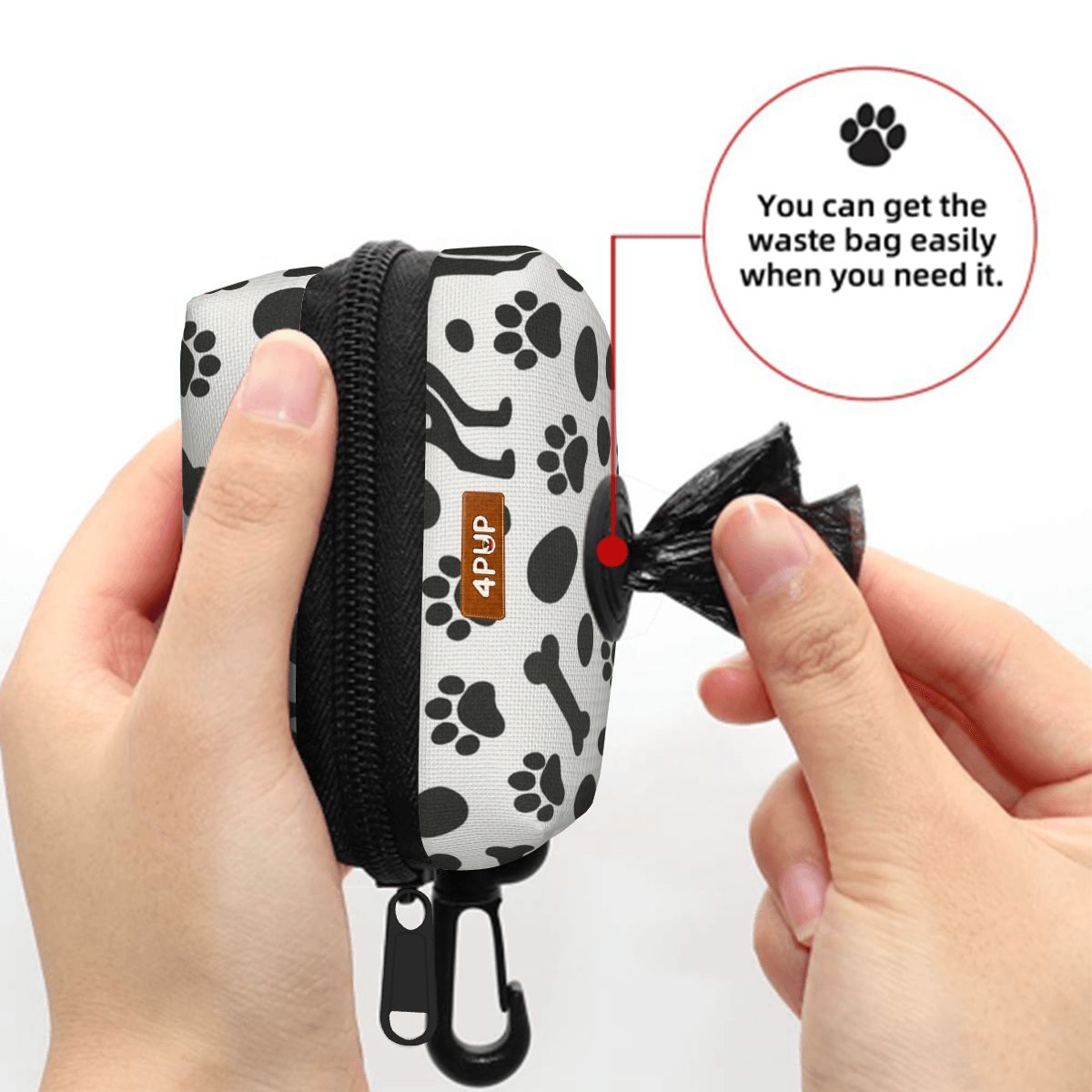 Sunny - Dog Poop Bag Holder  | Leash Attachment