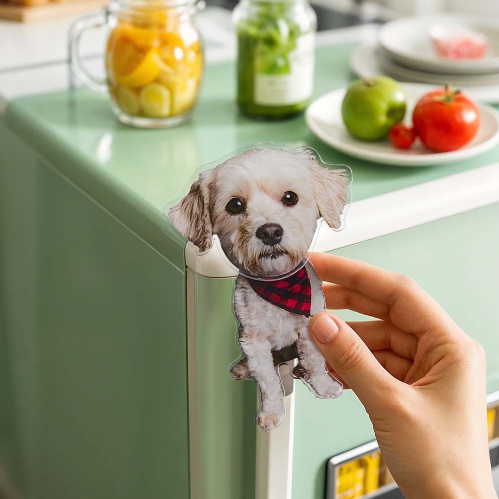 Personalized Dog Photo Refrigerator Magnet