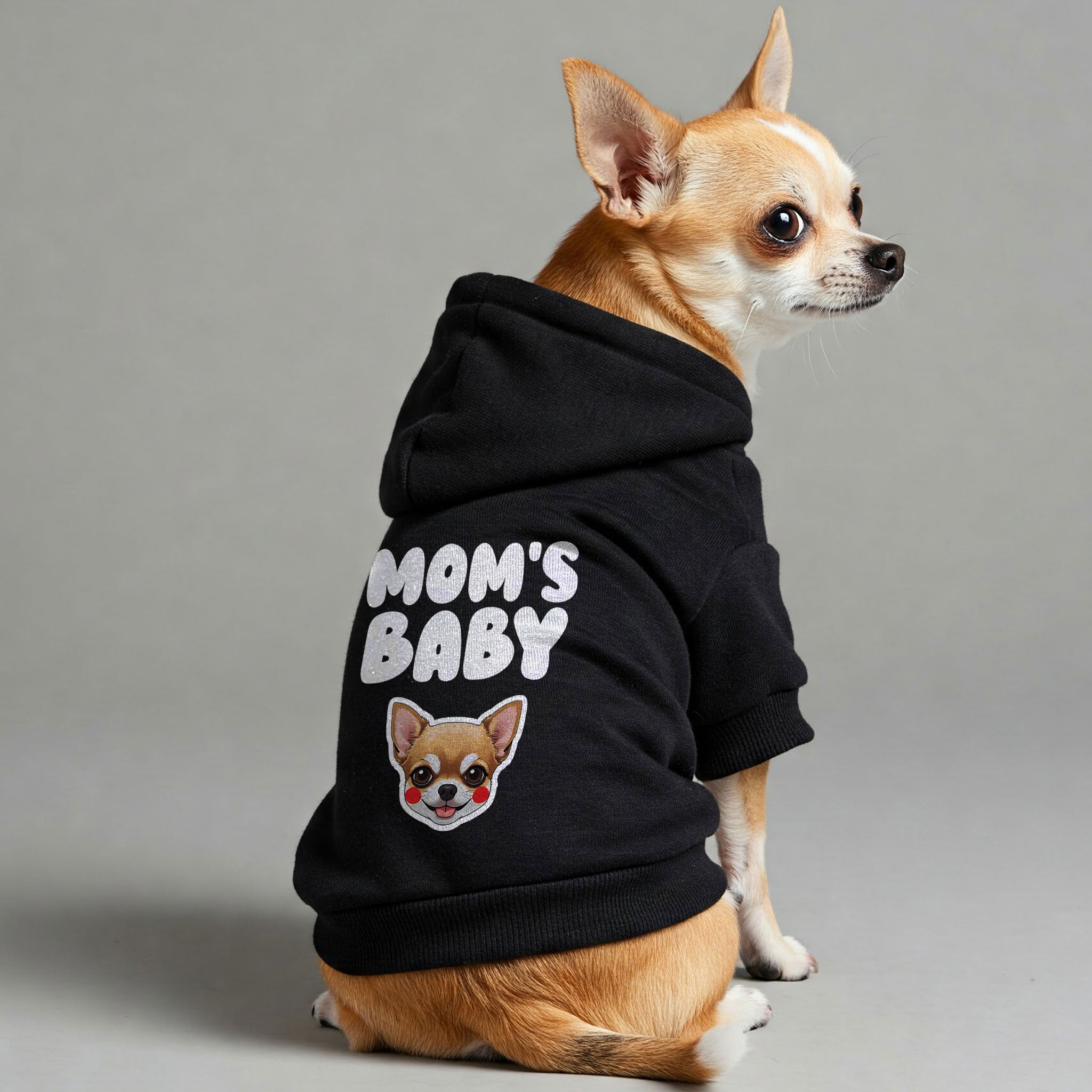 MOMS BABY - Chihuahua Dog Hoodie