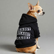 Sassy, Classy, Gassy – Dog Hoodie – Dog Clothes