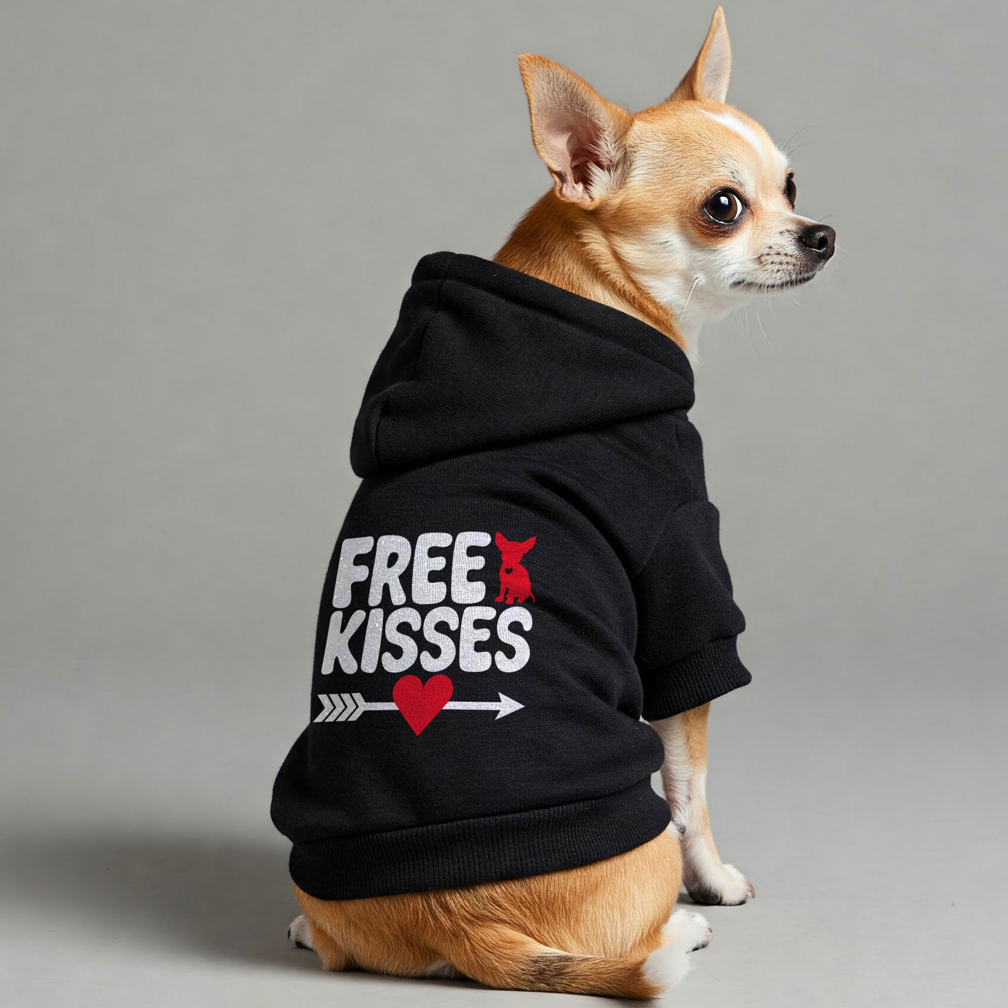 FREE KISSES - Chihuahua Dog Hoodie