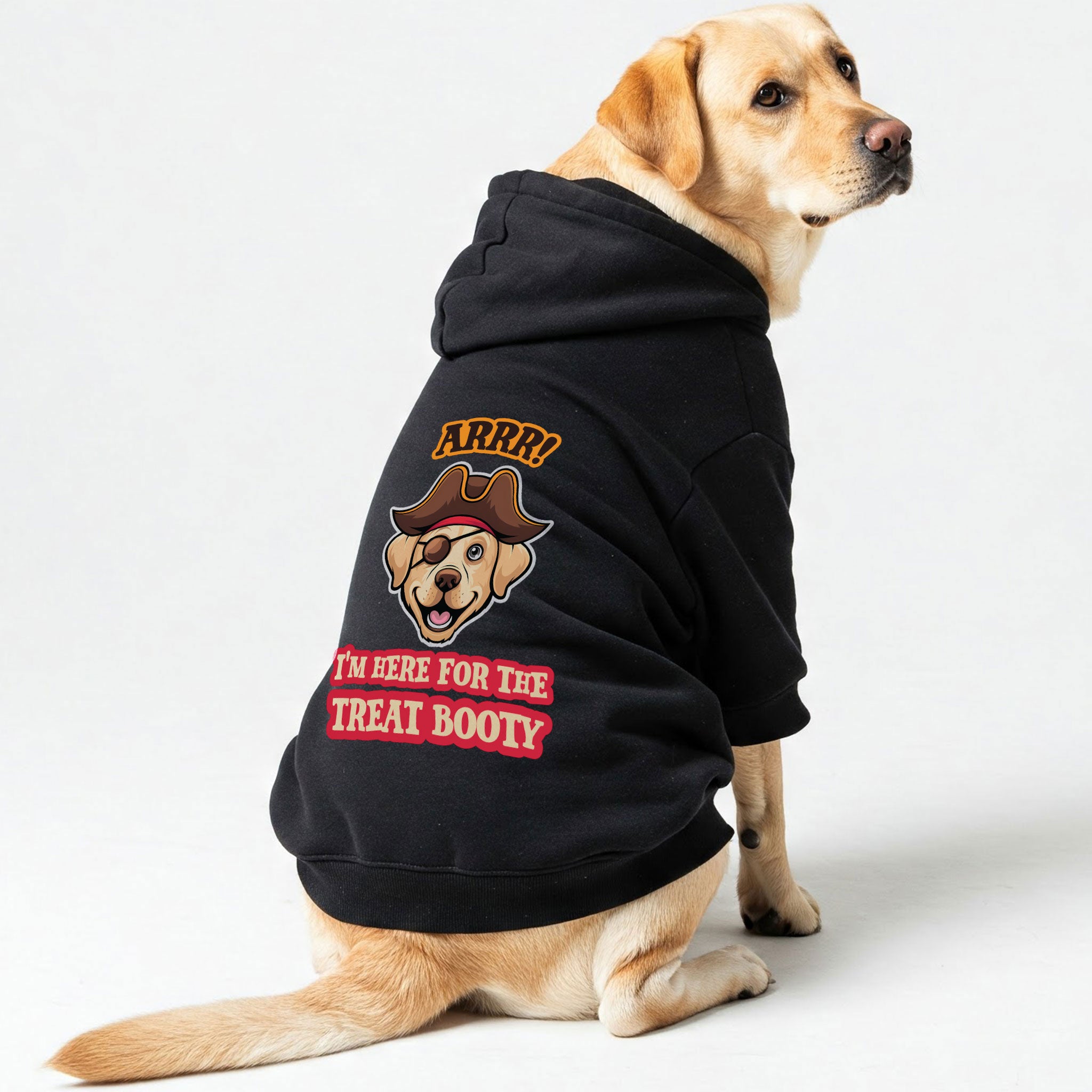 Arrr! I’m Here for the Treat Booty - Labrador Hoodie - Dog Clothes