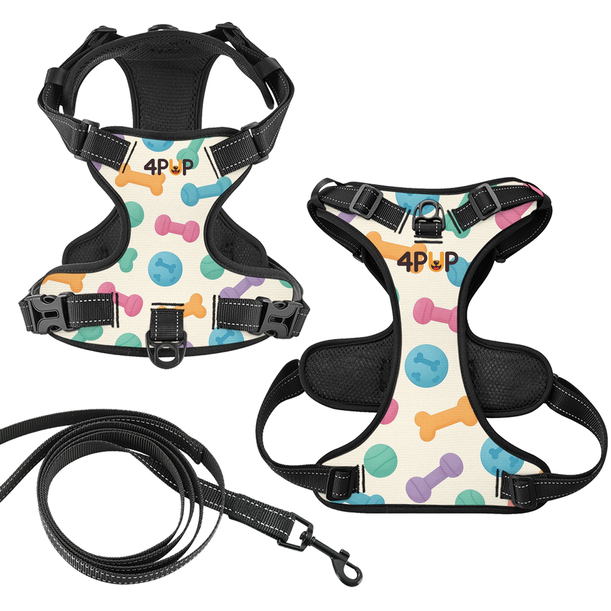 Luke - NO-PULL Dog Harness & Leash Set | for small and large Dogs