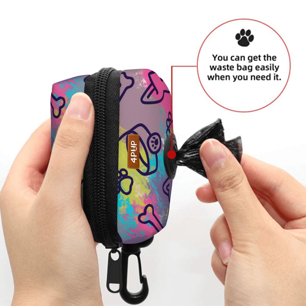 Lucy - Dog Poop Bag Holder  | Leash Attachment